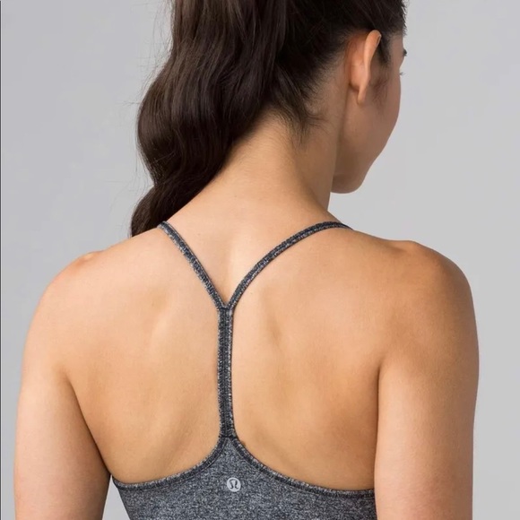 Lululemon Athletica power Y tank black pin stripes Size 4 - Picture 2 of 8
